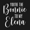 Youre The Bonnie To My Elena White Tank Top Official Vampire Diaries Merch