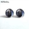 2021 New The Vampire Diaries Stud Earring TV Series Round Earrings Handmade Glass Dome Photo Printed 1 - Vampire Diaries Merch