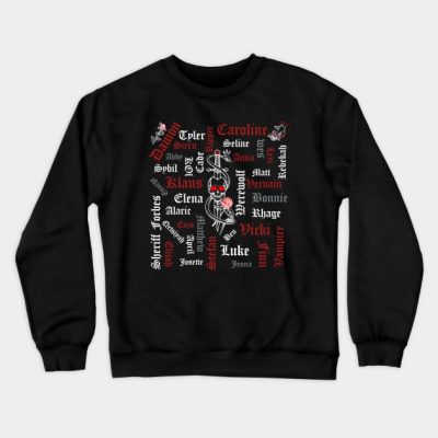 Tvd Characters Crewneck Sweatshirt Official Vampire Diaries Merch