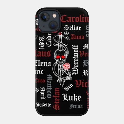 Tvd Characters Phone Case Official Vampire Diaries Merch