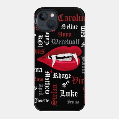 Tvd Characters V Phone Case Official Vampire Diaries Merch