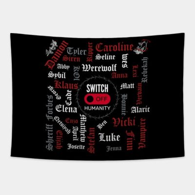 Tvd Characters Switch Off Humanity Tapestry Official Vampire Diaries Merch