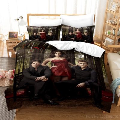 3D TV Series The Vampire Diaries Bedding set housse de couette Duvet cover set juego de 12 - Vampire Diaries Merch