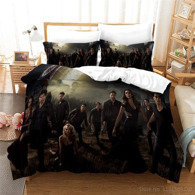 3D TV Series The Vampire Diaries Bedding set housse de couette Duvet cover set juego de 6 - Vampire Diaries Merch