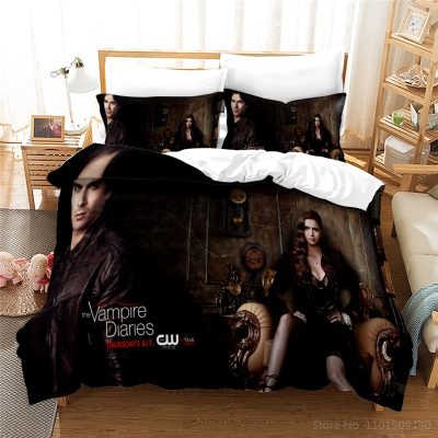 3D TV Series The Vampire Diaries Bedding set housse de couette Duvet cover set juego de 8 - Vampire Diaries Merch