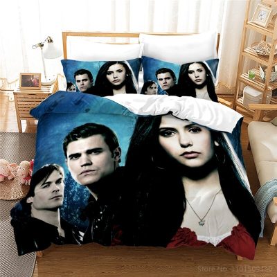 3D TV Series The Vampire Diaries Bedding set housse de couette Duvet cover set juego de 9 - Vampire Diaries Merch