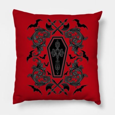 Vampire Damask Throw Pillow Official Vampire Diaries Merch