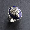 925 Sterling Silver The Vampire Diaries Damon Salvatore Lapis Lazuil Mens Ring Jewelry 925 Sterling Silver 2 - Vampire Diaries Merch