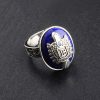 925 Sterling Silver The Vampire Diaries Damon Salvatore Lapis Lazuil Mens Ring Jewelry 925 Sterling Silver 3 - Vampire Diaries Merch