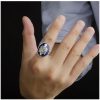 925 Sterling Silver The Vampire Diaries Damon Salvatore Lapis Lazuil Mens Ring Jewelry 925 Sterling Silver 4 - Vampire Diaries Merch