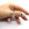 Antique Silver Color Vampire Teeth Open Ring For Women Men Retro Creative Hiphop Adjustable Rings Punk 2 - Vampire Diaries Merch