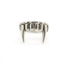 Antique Silver Color Vampire Teeth Open Ring For Women Men Retro Creative Hiphop Adjustable Rings Punk 3 - Vampire Diaries Merch