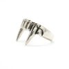 Antique Silver Color Vampire Teeth Open Ring For Women Men Retro Creative Hiphop Adjustable Rings Punk 4 - Vampire Diaries Merch