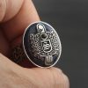 Daylight Amulet Vampire Damon Salvatore Spooky Gothic Halloween Real Sterling Silver Ring Lapis Lazuli 2 - Vampire Diaries Merch