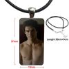 Ian Somerhalder Of Vampire Diaries Glass Pendant Necklace Handmade Half Pendant Rectangle Necklace For Women Choker 4 - Vampire Diaries Merch