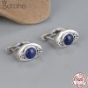 Lapis Lazuli The Vampire Diaries Coin Earring S925 Pure Silver Ear Clip Classic Women Earrings Exquisite - Vampire Diaries Merch