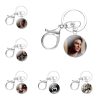 The Vampire Diaries Ian Somerhalder Keychains Handmade Glass Cabochon Alloys Key Rings Pendants Trinkets - Vampire Diaries Merch