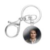 The Vampire Diaries Ian Somerhalder Keychains Handmade Glass Cabochon Alloys Key Rings Pendants Trinkets 2 - Vampire Diaries Merch