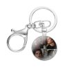 The Vampire Diaries Ian Somerhalder Keychains Handmade Glass Cabochon Alloys Key Rings Pendants Trinkets 4 - Vampire Diaries Merch