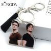 The Vampire Diaries Key Chain Acrylic Tassel Keychains Elena Stefan Car Key Bag Pendant Fans Collection - Vampire Diaries Merch