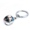 The Vampire Diaries Keychain Elena Stefan Character Double Sided Glass Ball Pendant Keyring Men Women Fashion 5 - Vampire Diaries Merch