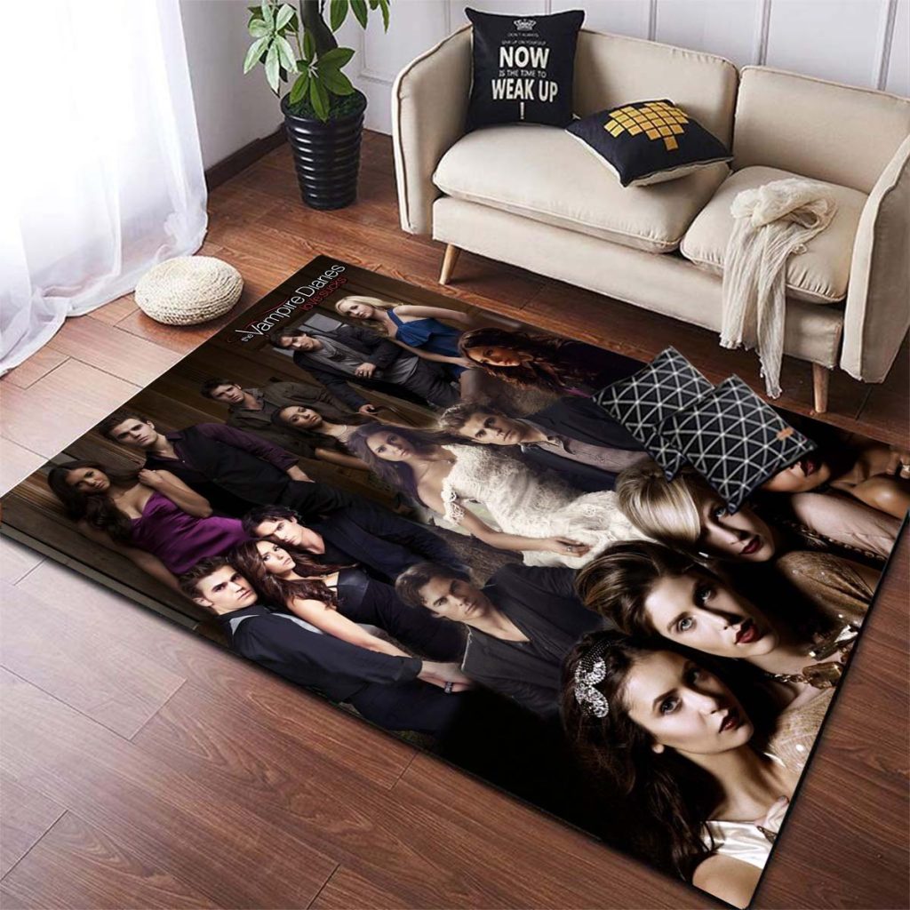 The Vampire Diaries Non slip Area Rugs Large Mat Rugs for Living Room Comfortable Carpet Soft - Vampire Diaries Merch