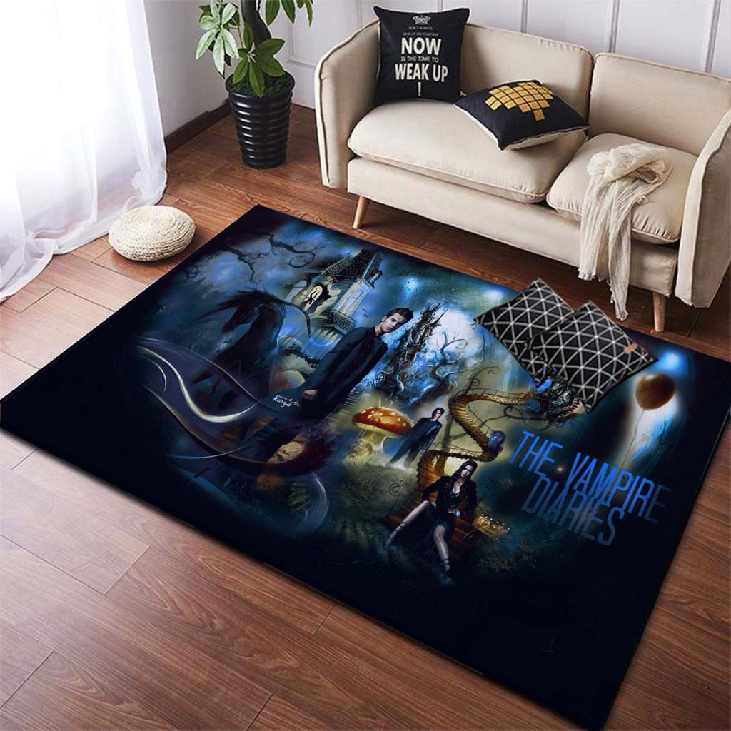 The Vampire Diaries Non slip Area Rugs Large Mat Rugs for Living Room Comfortable Carpet Soft 15 - Vampire Diaries Merch