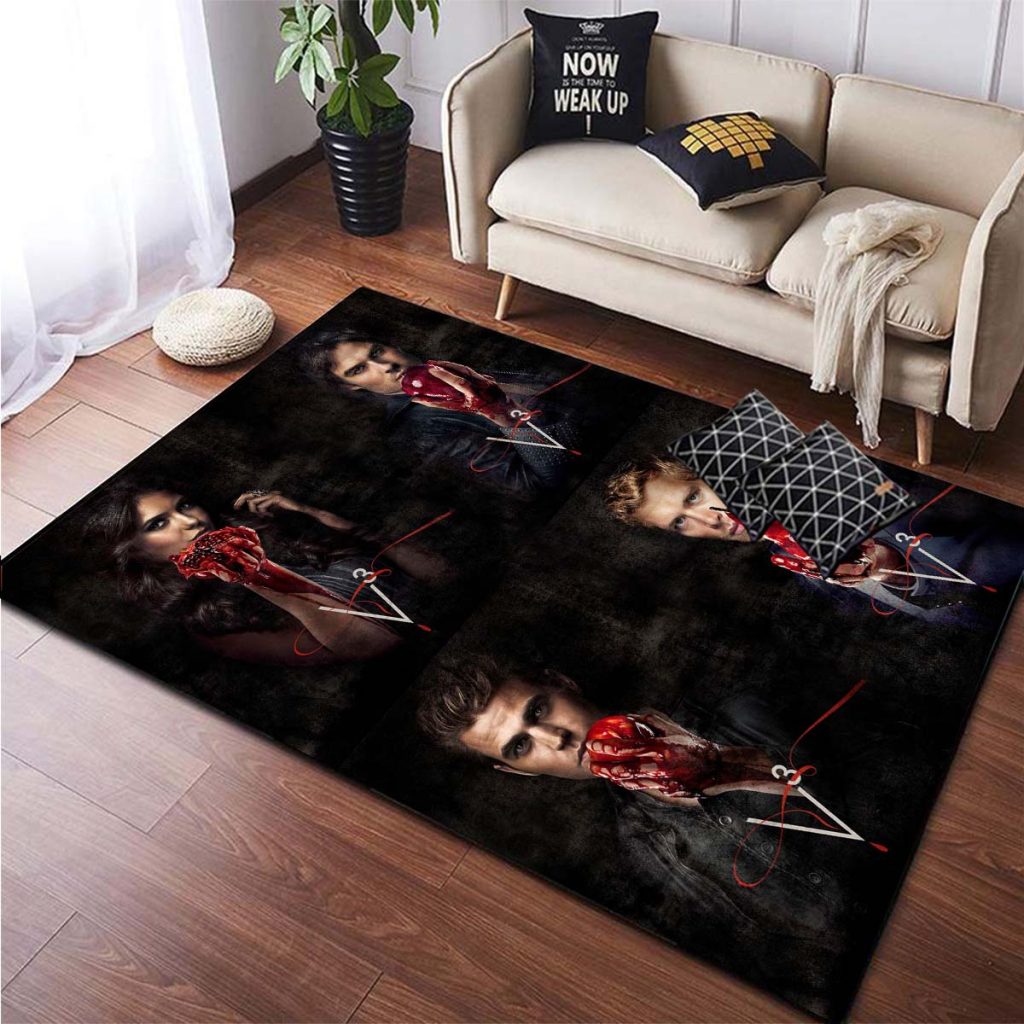 The Vampire Diaries Non slip Area Rugs Large Mat Rugs for Living Room Comfortable Carpet Soft 2 - Vampire Diaries Merch