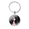 glass cabochon keychain Bag Car key chain Ring Holder Charms keychains Gifts Ian Somerhalder The Vampire 2 - Vampire Diaries Merch