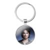 glass cabochon keychain Bag Car key chain Ring Holder Charms keychains Gifts Ian Somerhalder The Vampire 3 - Vampire Diaries Merch