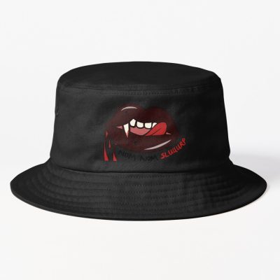 Licking Lip With Fangs Bucket Hat Official Vampire Diaries Merch