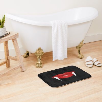 Vampire Lips ,Vampire Mouth , Vampire’S Fangs Bath Mat Official Vampire Diaries Merch