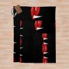 Vampire Lips ,Vampire Mouth , Vampire’S Fangs Throw Blanket Official Vampire Diaries Merch