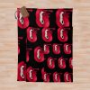 Vampire Teeth Fangs Blood Smile Mouth Blood Mask Throw Blanket Official Vampire Diaries Merch