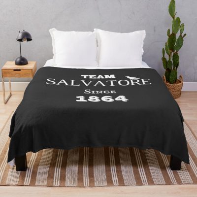 Team Salvatore Since 1864 Throw Blanket Official Vampire Diaries Merch