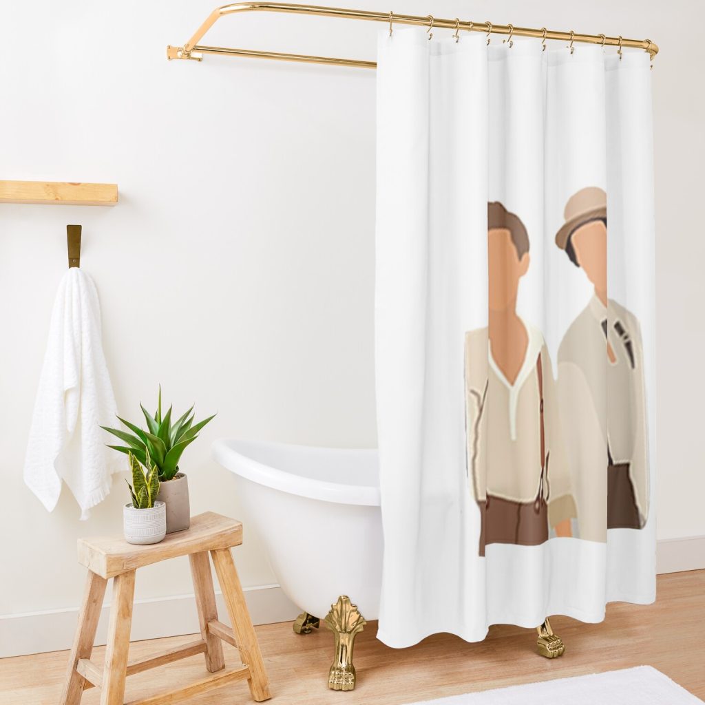 Salvatore Brothers Shower Curtain Official Vampire Diaries Merch