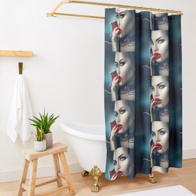 Vampire Girl Mood Shower Curtain Official Vampire Diaries Merch