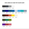 tank top color chart - Vampire Diaries Merch